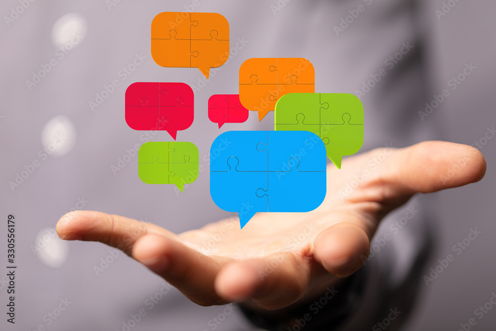 Digital icons with colorful dialog speech bubbles. Digital icons with colorful dialog speech bubbles.