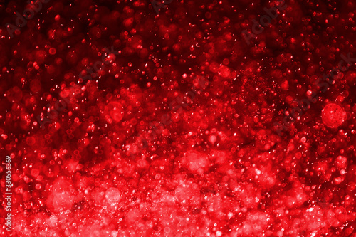 Red bokeh background  luxurious  glittering  valentines day love  christmas day.