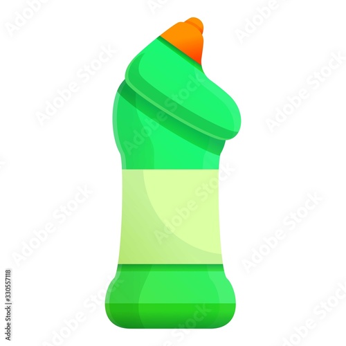 Toilet cleaner icon. Cartoon of toilet cleaner vector icon for web design isolated on white background