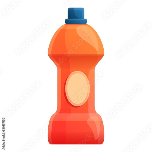 Detergent bottle icon. Cartoon of detergent bottle vector icon for web design isolated on white background