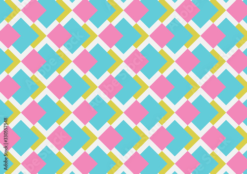 Abstract geo square pattern colorful background.
