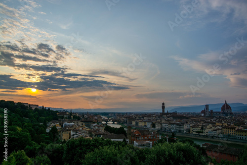 Florenz am Abend  Toskana  Italien
