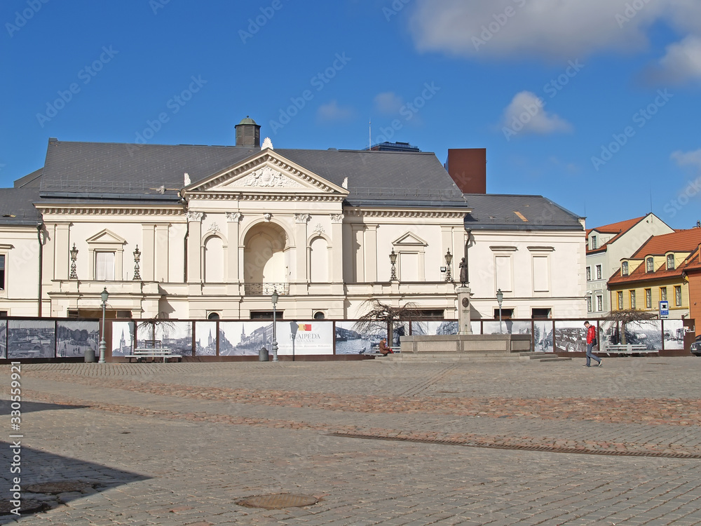 KLAIPEDA, LITHUANIA. Drama Theater on a sunny day