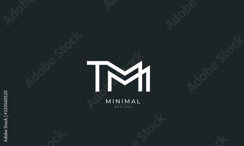 Alphabet letters icon logo TM