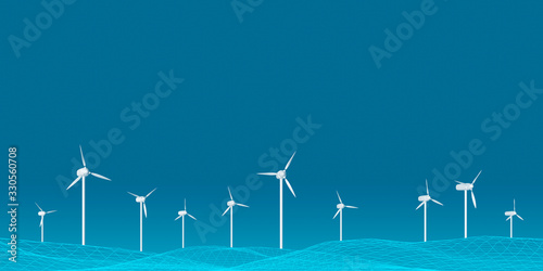 Windkraft, Windpark, Erneuerbare Energien 