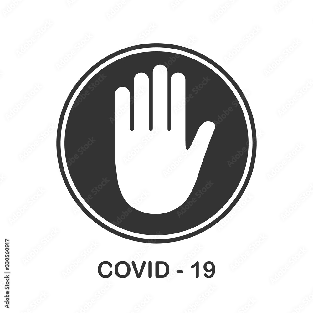 Stop coronavirus red sign. No covid-19 sign isolated. Vector icon. Coronavirus Control. Fighting coronavirus. Stop coronavirus red sign. No covid-19 sign isolated. Vector icon. Coronavirus Control. Fighting coronavirus.