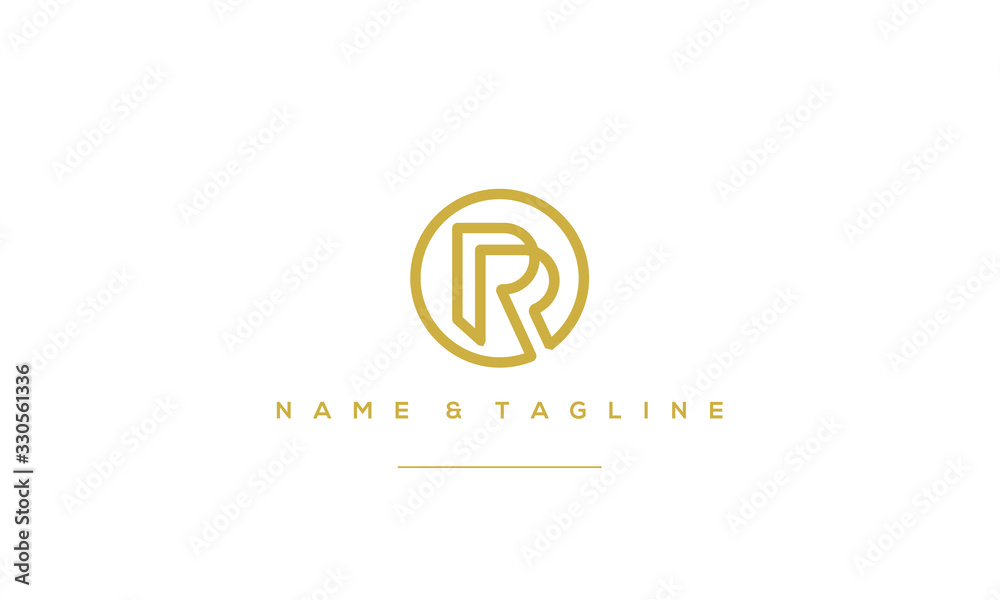 Alphabet letter icon logo RR Alphabet letter icon logo RR