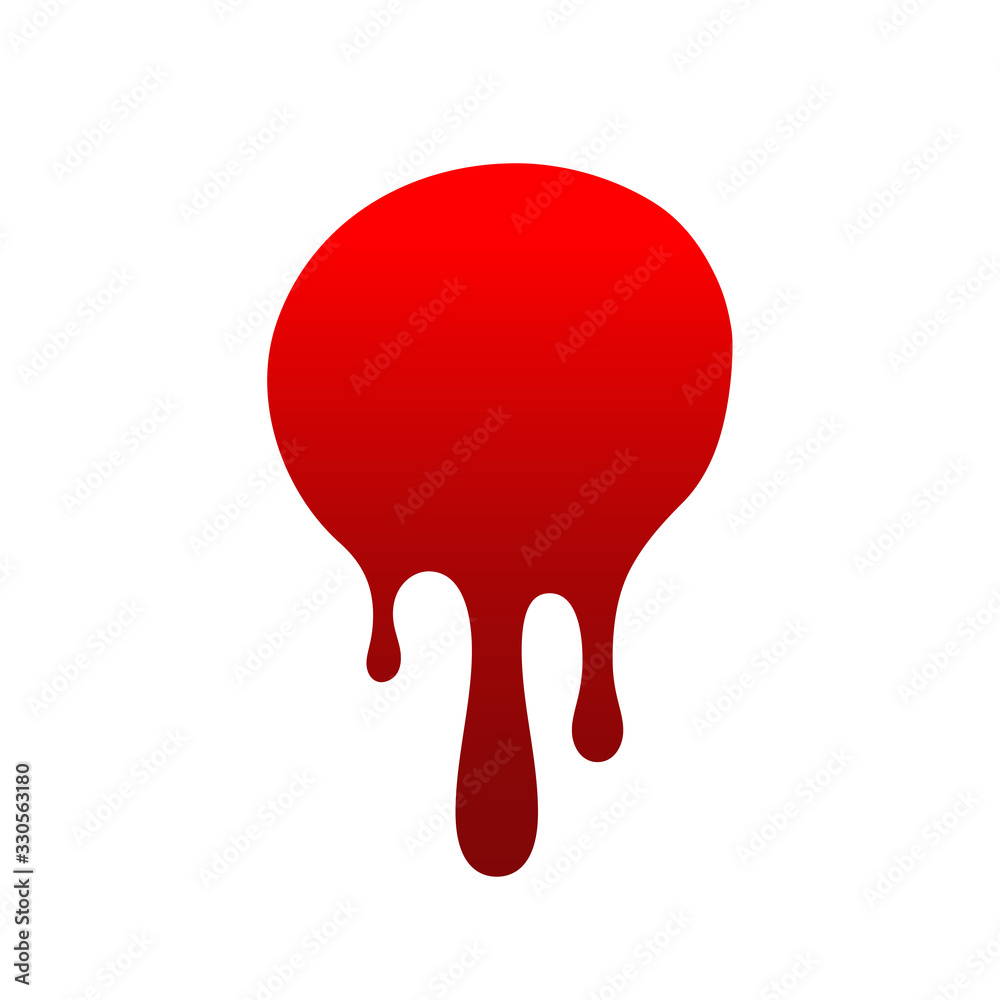 Blood drip. Drop blood isloated white background. Happy Halloween decoration design. Red splatter stain, splash spot, horror blot. Bleeding bloodstain scare texture. Liquid paint. Vector illustraton Blood drip. Drop blood isloated white background. Happy Halloween decoration design. Red splatter stain, splash spot, horror blot. Bleeding bloodstain scare texture. Liquid paint. Vector illustraton