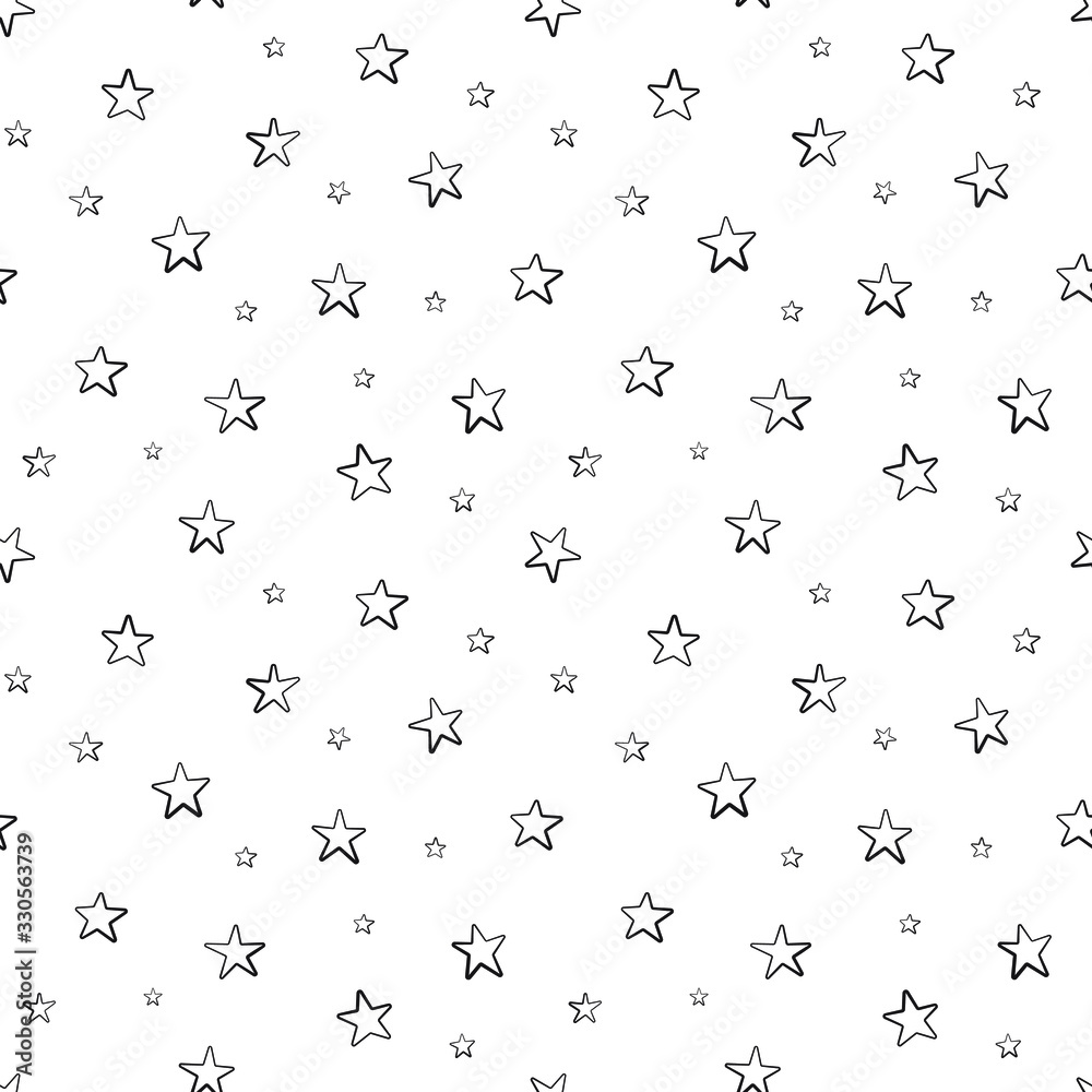 Vector seamless star pattern, star quote, saying, retro, wedding, vintage, greeting card, web template.