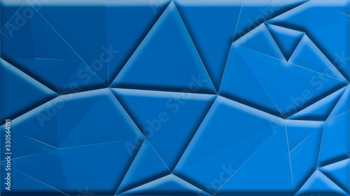 Abstract turquoise low poly concept background