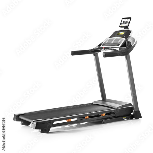 Wallpaper Mural Treadmill Isolated on White Background