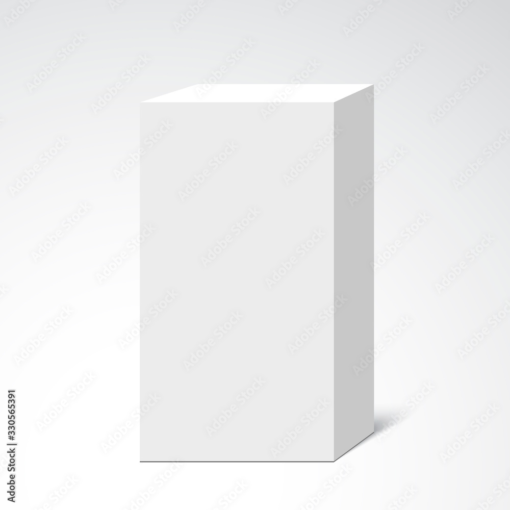 White box. Vector illustration. White box. Vector illustration.