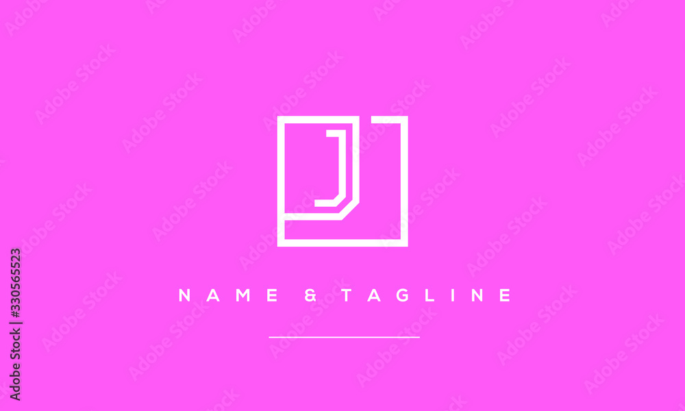 Alphabet letter icon logo J Alphabet letter icon logo J