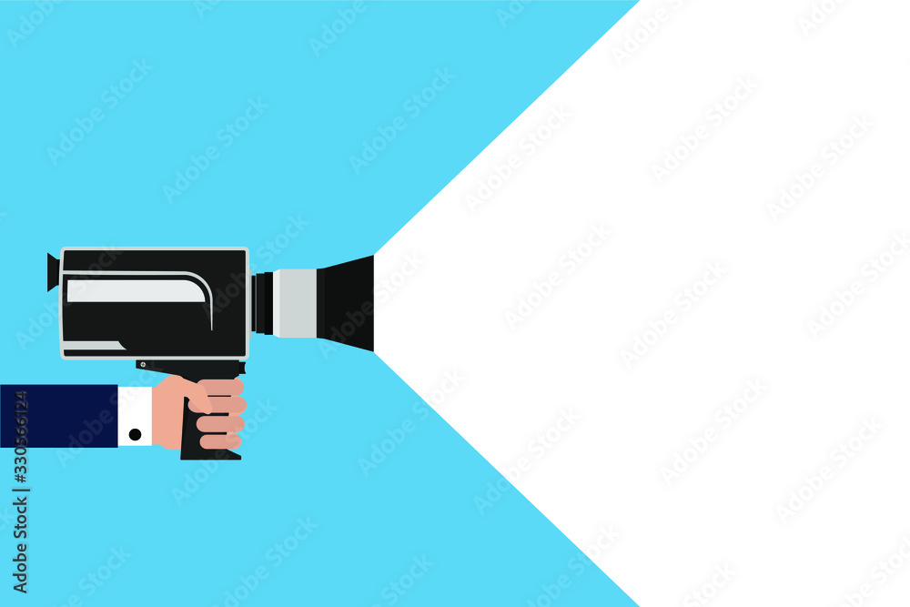 Hand Holding A Movie Camera Movie Camera Film Projector Cinema
