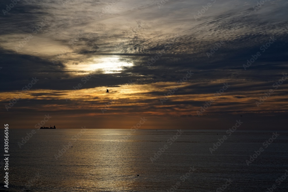 Sunrise over the Irish Sea, Dun Laoghaire, Dublin, Ireland Sunrise over the Irish Sea, Dun Laoghaire, Dublin, Ireland