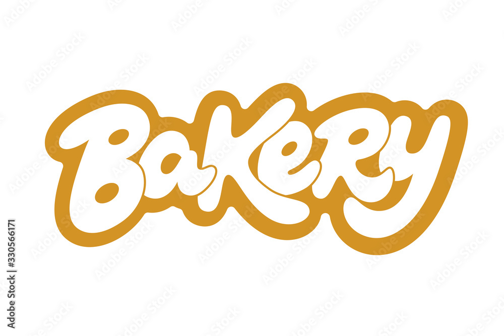Bakery vector inscription. Unique handdrawn lettering signboard. Bakery vector inscription. Unique handdrawn lettering signboard.