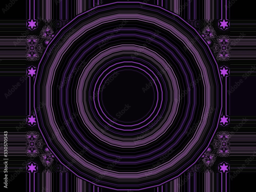 Fototapeta premium Abstraction in color with various forms 