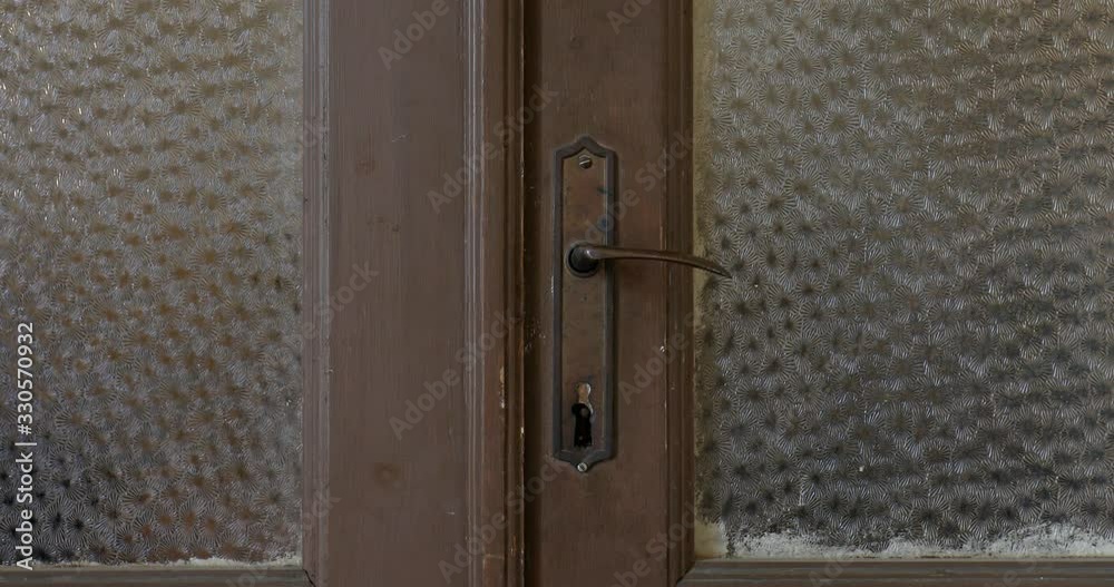 Door knob or handle moving and door opening in old house Door knob or handle moving and door opening in old house