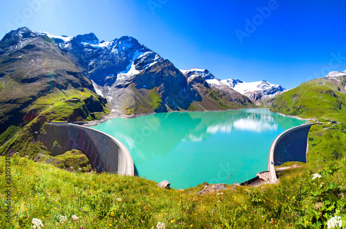 Mooserboden Stauseen in Kaprun in den Hohen Tauern photo