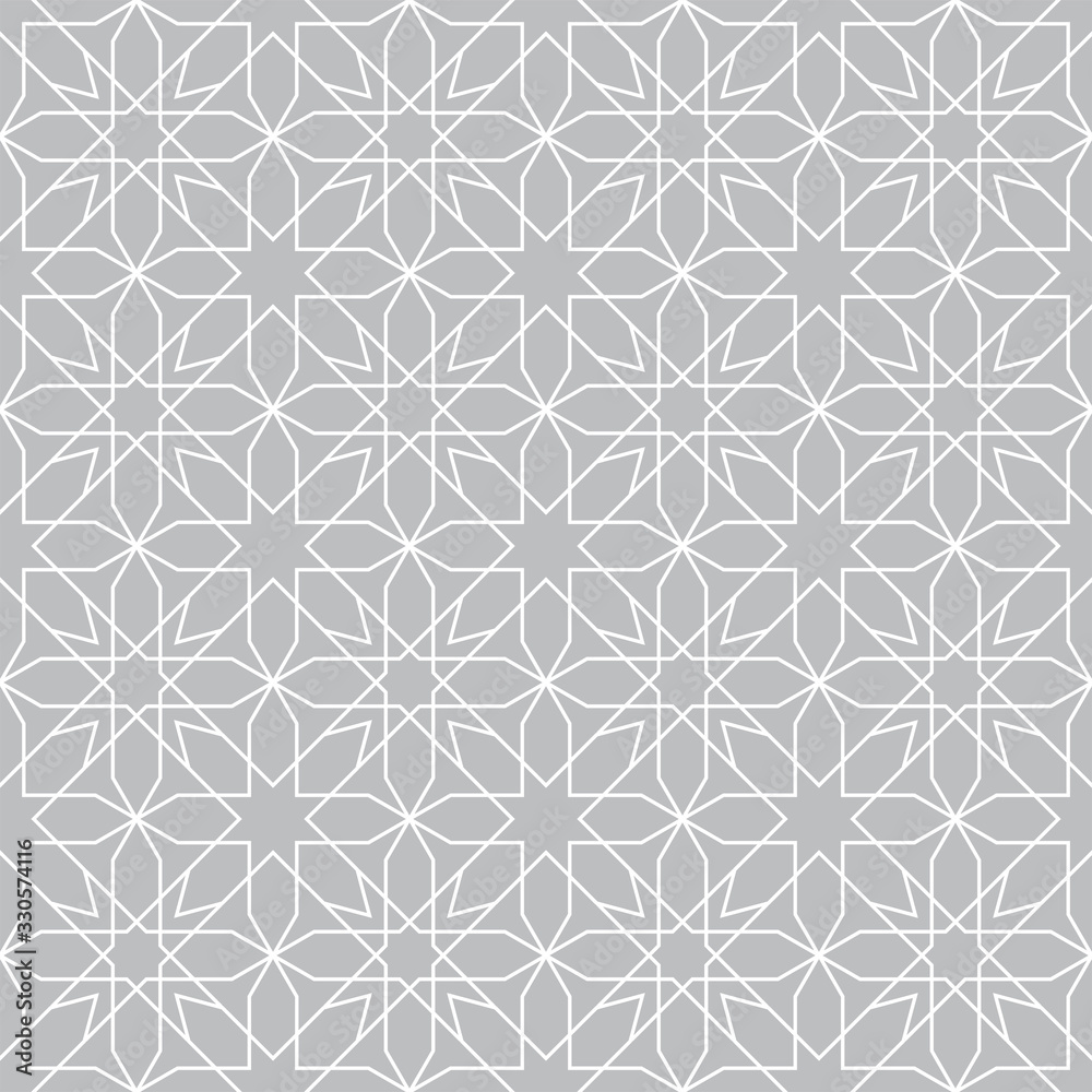 Fototapeta premium Vector ornamental seamless pattern. Geometric pattern in the oriental style. Pattern added to the swatch panel.