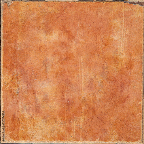 Ceramic tiles on the floor or wall color orange