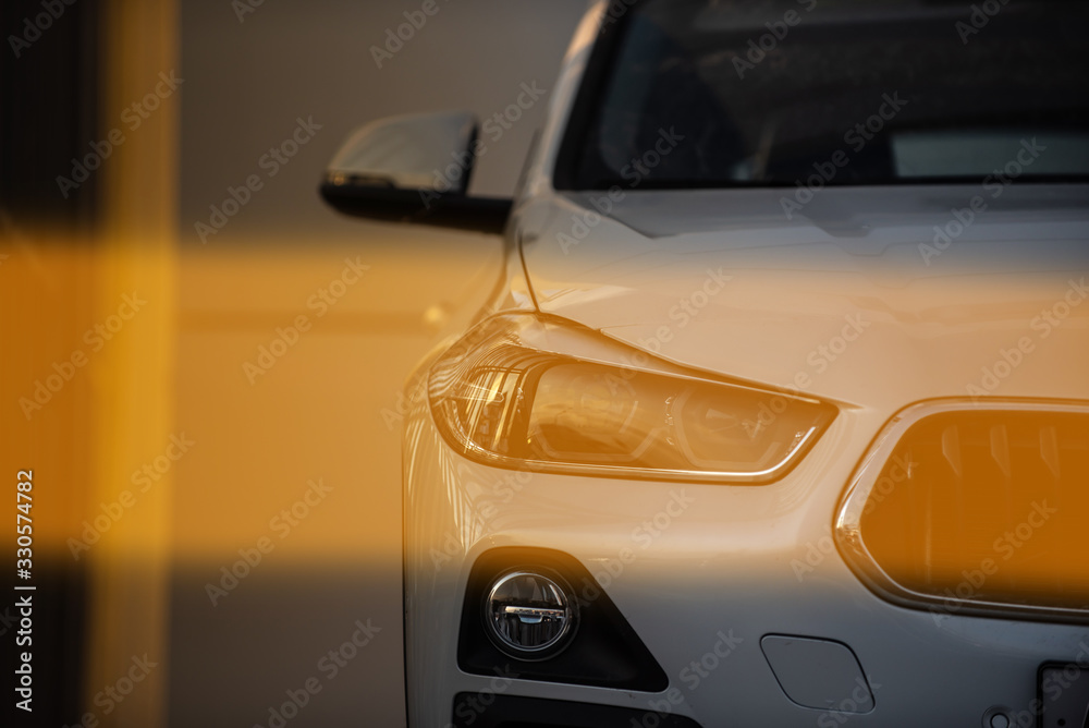 bmw luxury exotic car front view in sunny day light bmw luxury exotic car front view in sunny day light