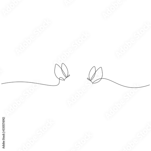 Butterfly animal drawing vector illustration