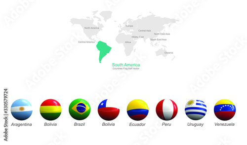 south america countries fla...