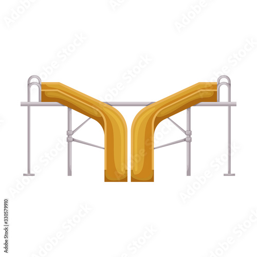 Water slide vector icon.Cartoon vector icon isolated on white background water slide .
