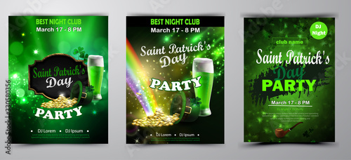 St. Patrick s Day poster. Vector illustration