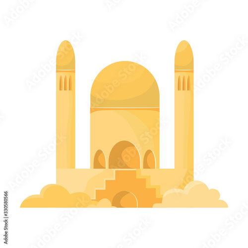 Sand castle vector icon.Cartoon vector icon isolated on white background sand castle .
