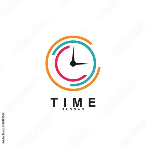 Time and clock sign icon. Creative Clock symbol. business concept  logo design,