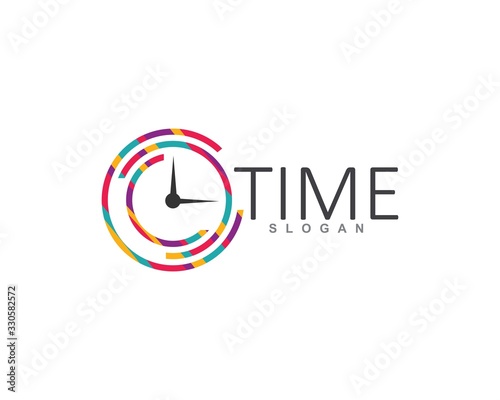 Time and clock sign icon. Creative Clock symbol. business concept  logo design,