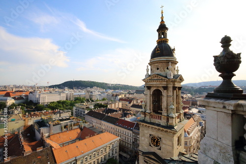  View of Budapest from the St. Stephen's Cathedral in Budapest © moniadk