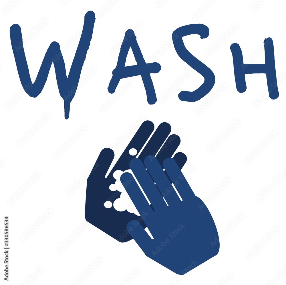 Fototapeta premium Wash your hands with soap for health