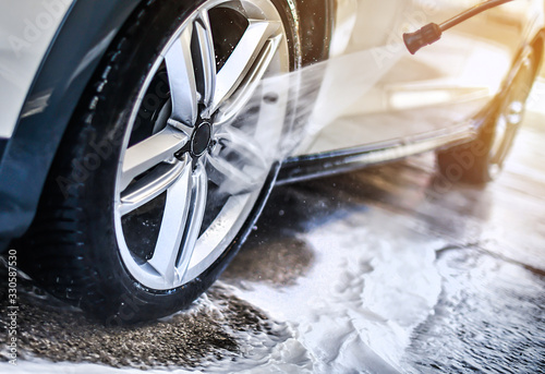 Fotografie Car wheel wash