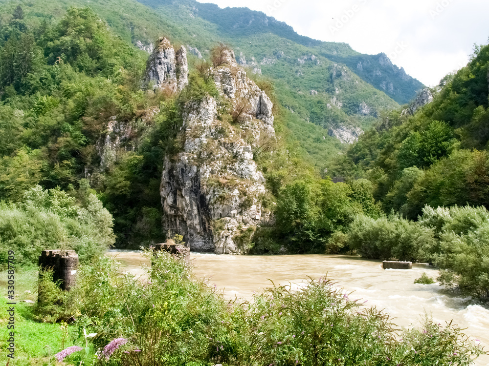 Ravines of Taleggio valley.