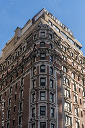 Detail of an historic building in central new york city, manhattan