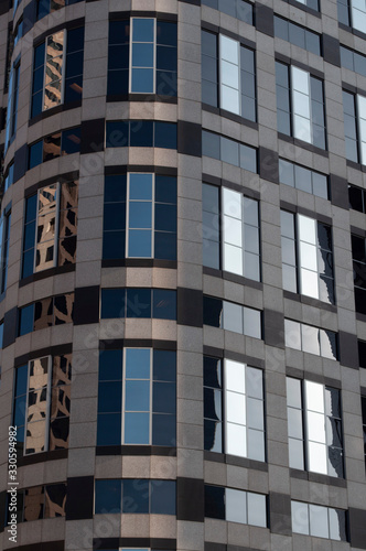 windows of modern office building