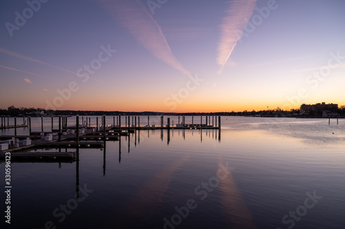 Sunrise over the Navasink photo