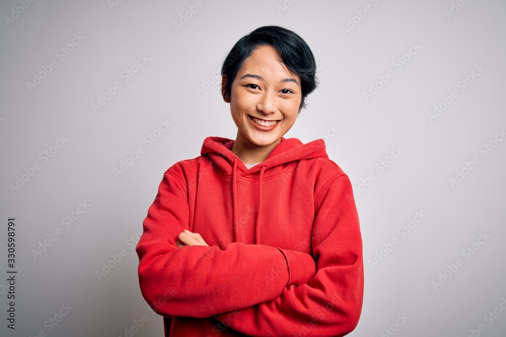 Girl sales wearing sweatshirt