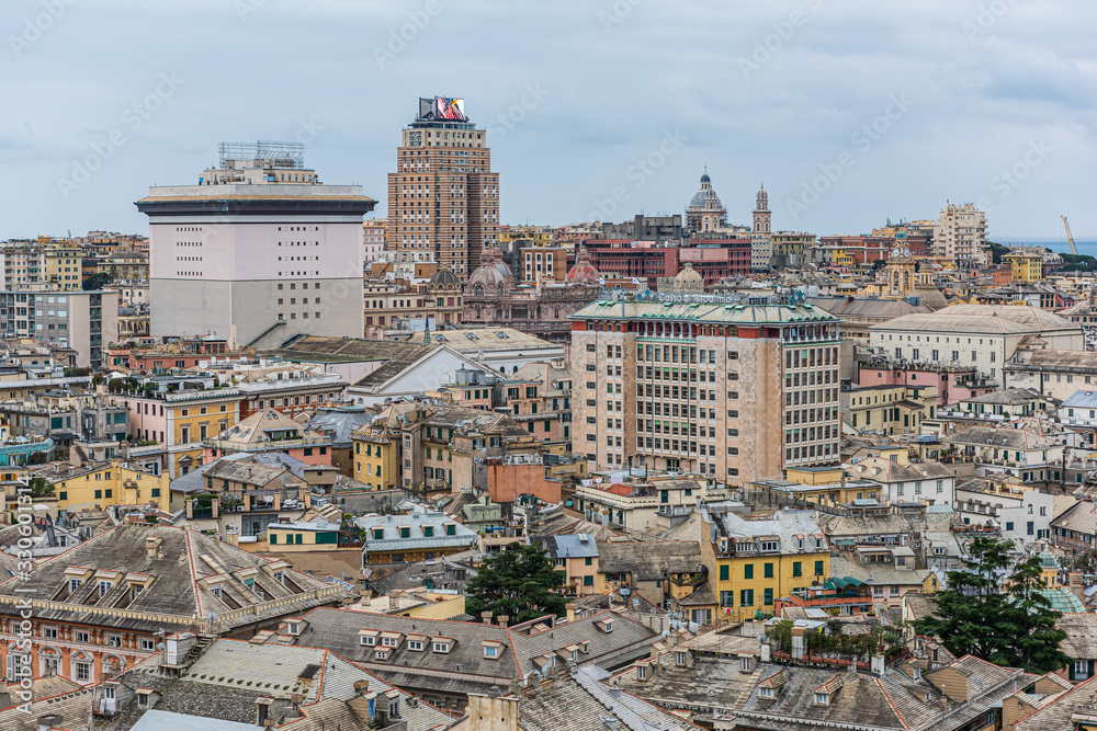 Cityscape of Genoa, Italy