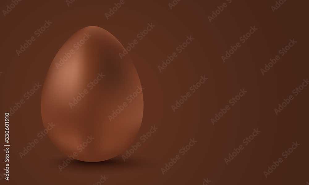 Vector chocolate egg for Easter