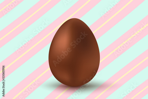 Vector chocolate egg for Easter