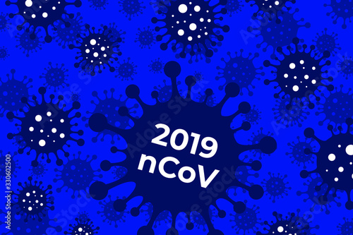 Coronavirus COVID-2019 background. Corona Virus 2020. Wuhan virus disease infections outbreak epidemiology concept vector illustration.