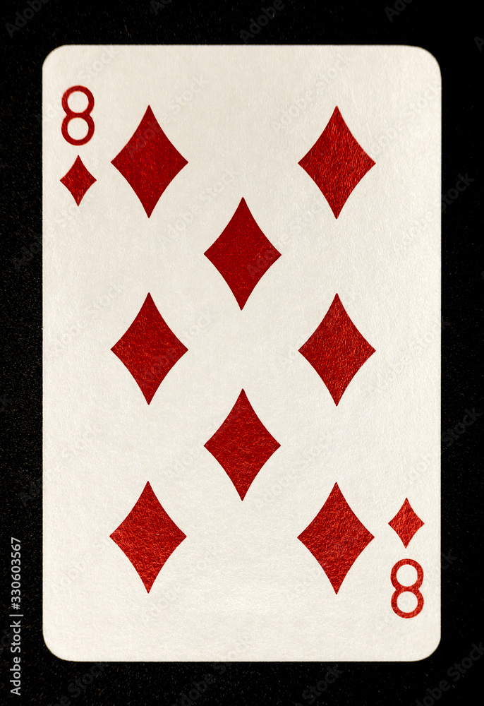 Eight of Diamonds Playing Card