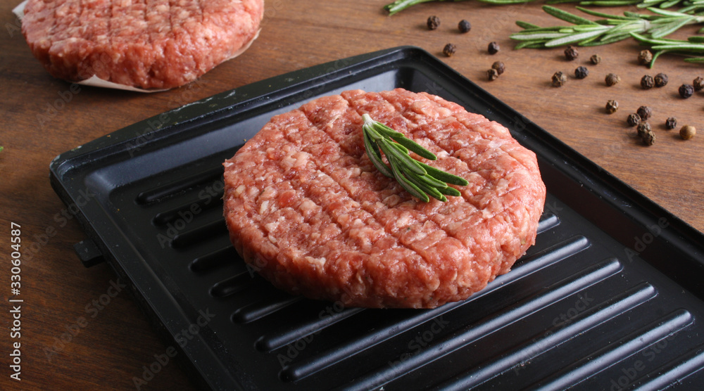 burger cutlet from beef burger cutlet from beef