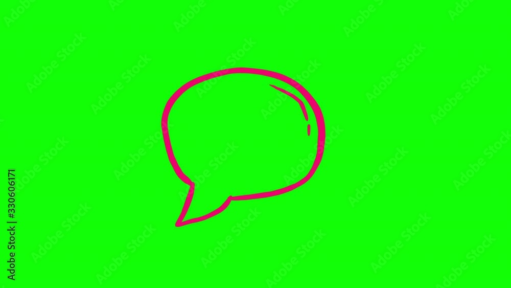 animated chat balloon for text on green screen animated chat balloon for text on green screen
