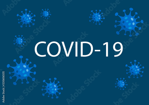 2019-nCoV Novel Corona virus concept. Covid-19 Respiratory Syndrome from Wuhan city. vector illustration