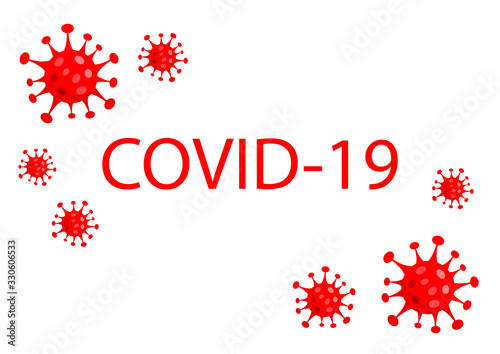 2019-nCoV Novel Corona virus concept. Covid-19 Respiratory Syndrome from Wuhan city. vector